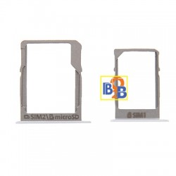 SIM Card Tray & Micro SD Card Tray Replacement for Samsung Galaxy A3 / A300 & A5 / A500 & A7 / A700 (White)