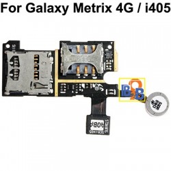 High Quality SIM Card Socket Flex Cable for Samsung Galaxy Metrix 4G / i405