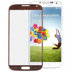 High Qualiay Front Screen Outer Glass Lens for Samsung Galaxy S IV / i9500 (Brown)