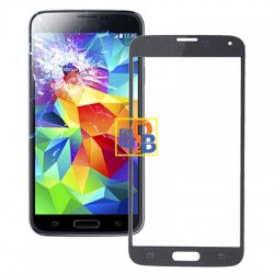 High Quality Front Screen Outer Glass Lens for Samsung Galaxy S5 / G900 (Grey)
