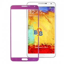 High Quality Plating Front Screen Outer Glass Lens for Samsung Galaxy Note III / N9000 (Purple)