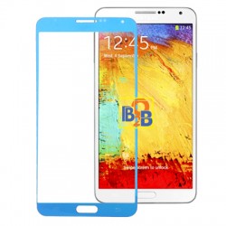 High Quality Plating Front Screen Outer Glass Lens for Samsung Galaxy Note III / N9000  (Blue)