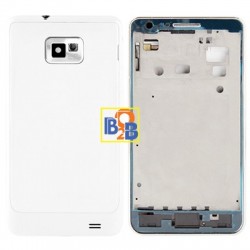 High Quality Full Housing Replacement Chassis with Back Cover & Volume Button for Samsung Galaxy i9100 / Galaxy S II (White)