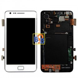 3 in 1 (High Quality LCD with High Quality Touch Pad with High Quality LCD Frame) for Samsung Galaxy S II / i9100 (White)