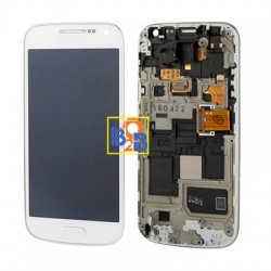 Replacement LCD with Touch Screen Digitizer Assembly with Frame for Samsung Galaxy S IV mini / i9195 / i9190 (White)