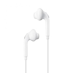 Samsung 3.5mm Earphones w Mic Dual Earbuds In-Ear Stereo Wired White for Samsung Galaxy J3, J5, J7, Note 3 4 5, Edge, S5, S6