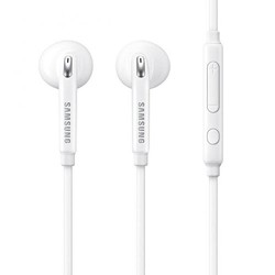 Samsung 3.5mm Earphones w Mic Dual Earbuds In-Ear Stereo Wired White for Samsung Galaxy J3, J5, J7, Note 3 4 5, Edge, S5, S6