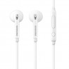 Samsung 3.5mm Earphones w Mic Dual Earbuds In-Ear Stereo Wired White for Samsung Galaxy J3, J5, J7, Note 3 4 5, Edge, S5, S6