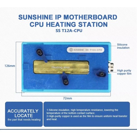Sunshine SS-T12A-CPU Module Adaptor for ST-12A Motherboard Repair Heating Platform