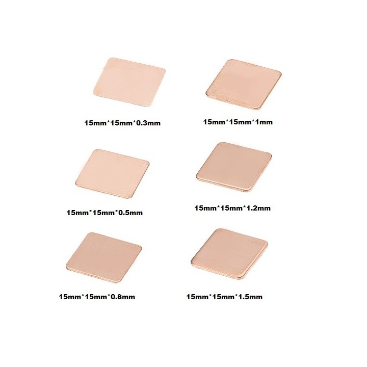 Heat Dissipating Copper Sheet for CPU BGA (Pack of 10 Pcs)