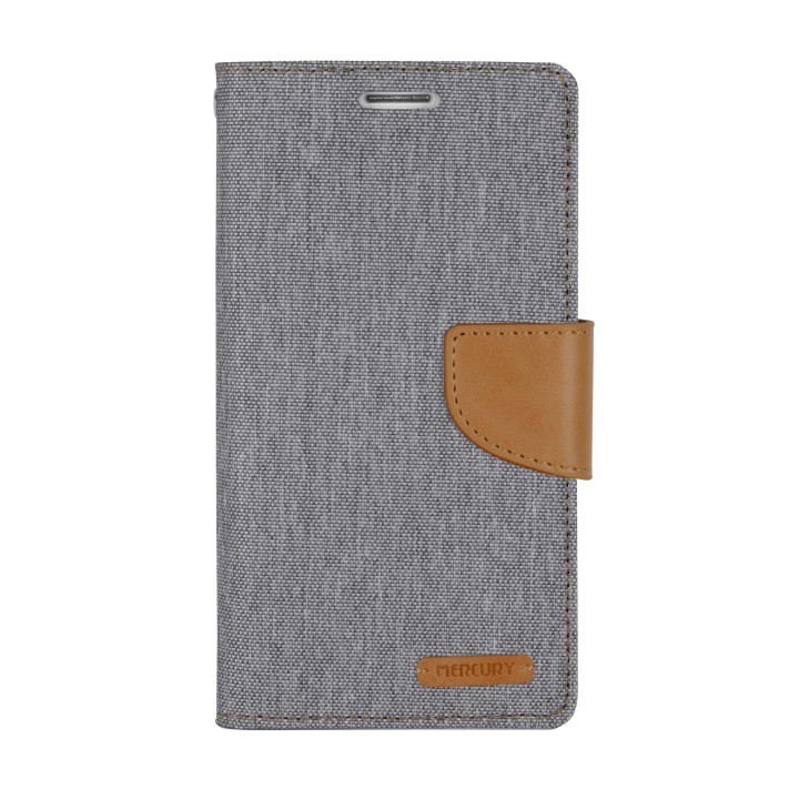 Goospery Canvas Diary Wallet Flip Cover Case by Mercury for Apple iPhone 7 Plus (7+)