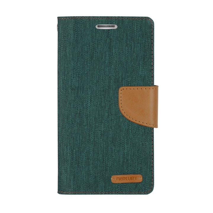 Goospery Canvas Diary Wallet Flip Cover Case by Mercury for Apple iPhone 7 Plus (7+)