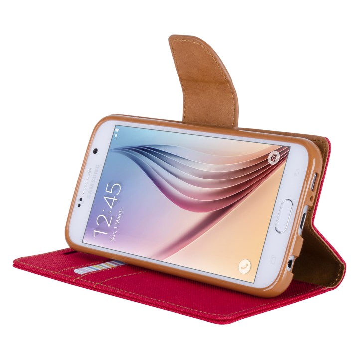 Goospery Canvas Diary Wallet Flip Cover Case by Mercury for Apple iPhone 4S