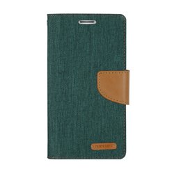 Goospery Canvas Diary Wallet Flip Cover Case by Mercury for Apple iPhone 7