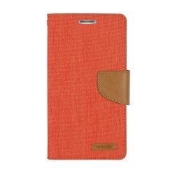 Goospery Canvas Diary Wallet Flip Cover Case by Mercury for Apple iPad 2
