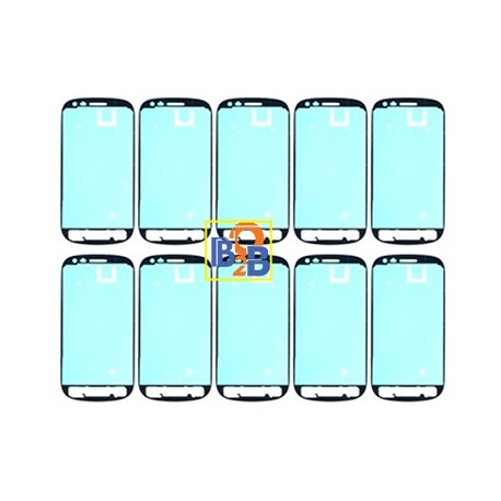 Front Housing Panel Adhesive Sticker Replacement for Samsung Galaxy SIII mini / i8190, Pack of 10